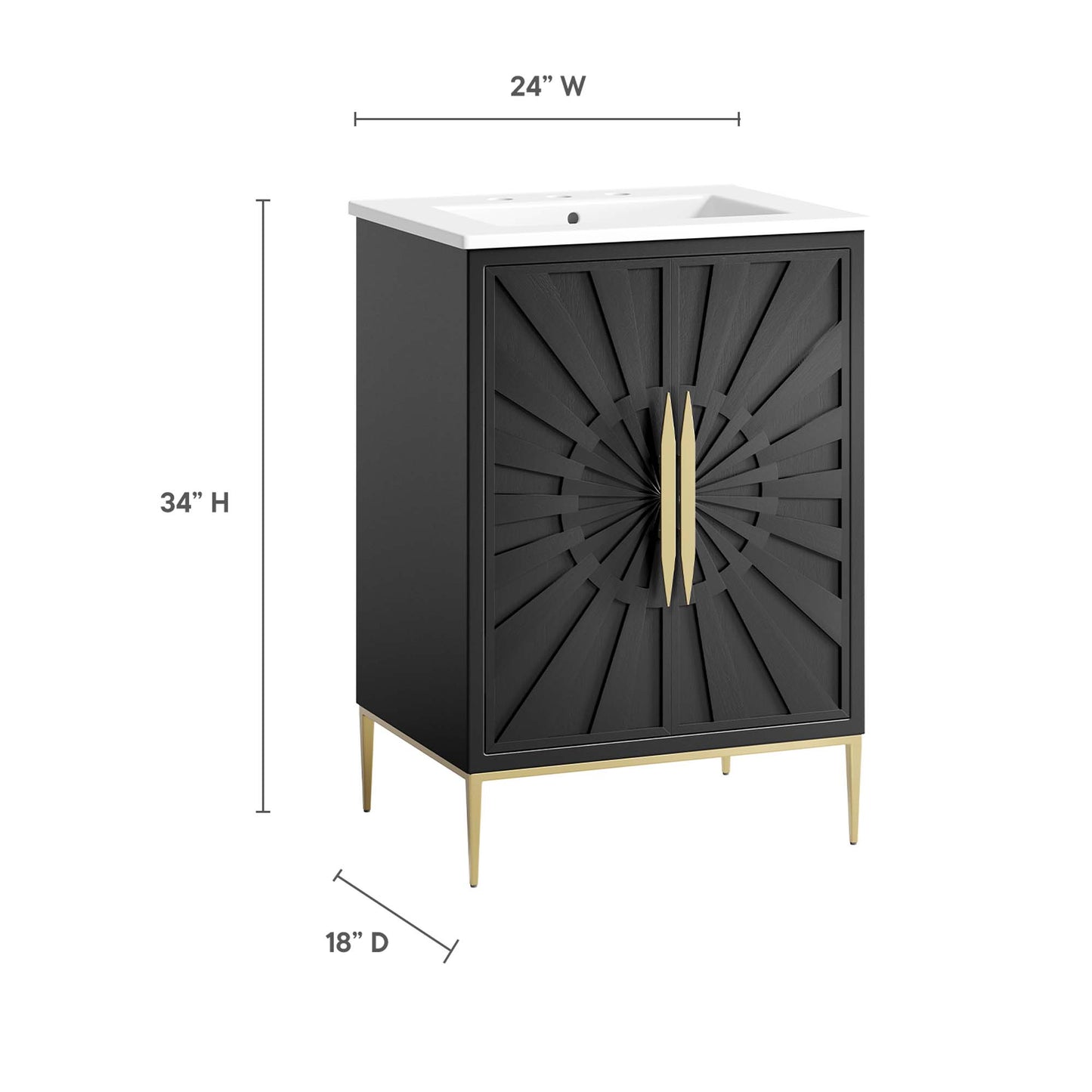 Modway, Awaken 24" Bathroom Vanity