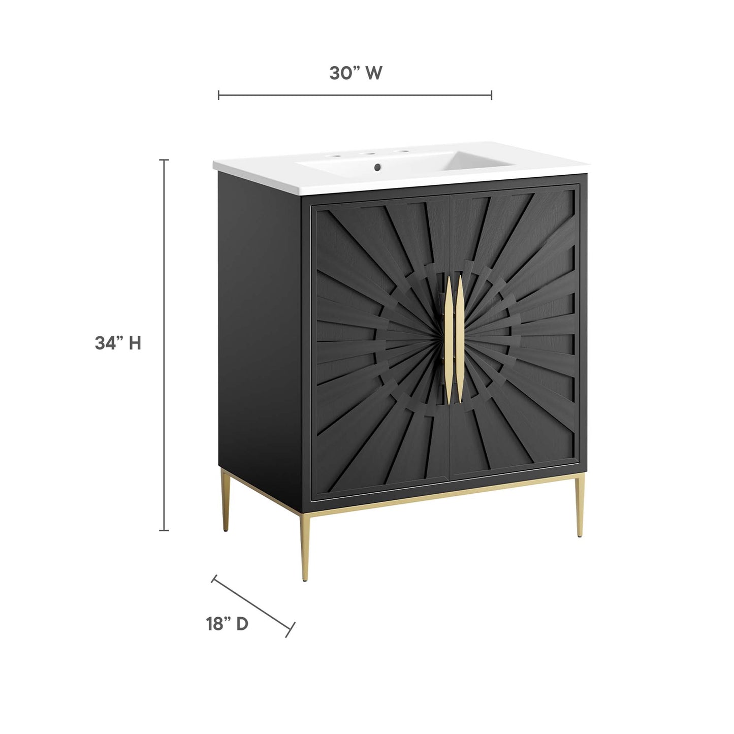 Modway, Awaken 30" Bathroom Vanity