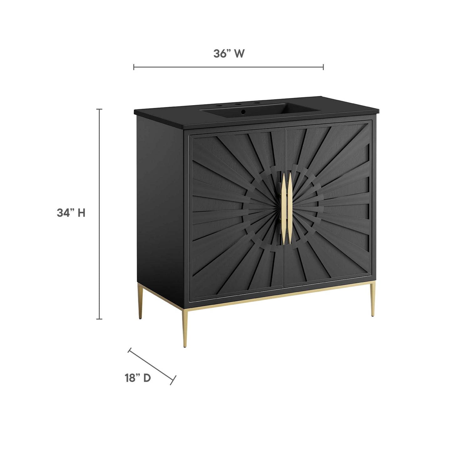 Modway, Awaken 36" Bathroom Vanity
