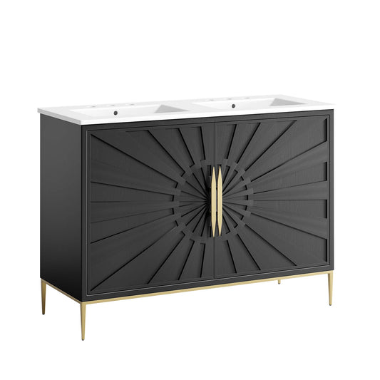 Modway, Awaken 48" Double Sink Bathroom Vanity