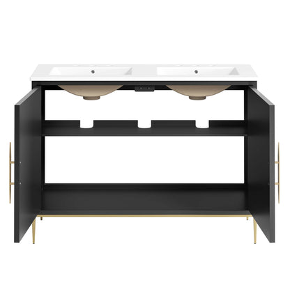 Modway, Awaken 48" Double Sink Bathroom Vanity
