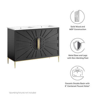 Modway, Awaken 48" Double Sink Bathroom Vanity