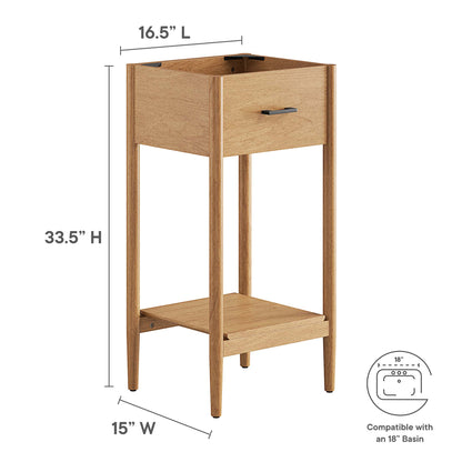 Modway, Zaire 18" Bathroom Vanity Cabinet (Sink Basin Not Included)
