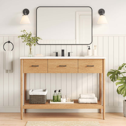 Modway, Zaire 48” Single Sink Compatible Bathroom Vanity Cabinet (Sink Basin Not Included)
