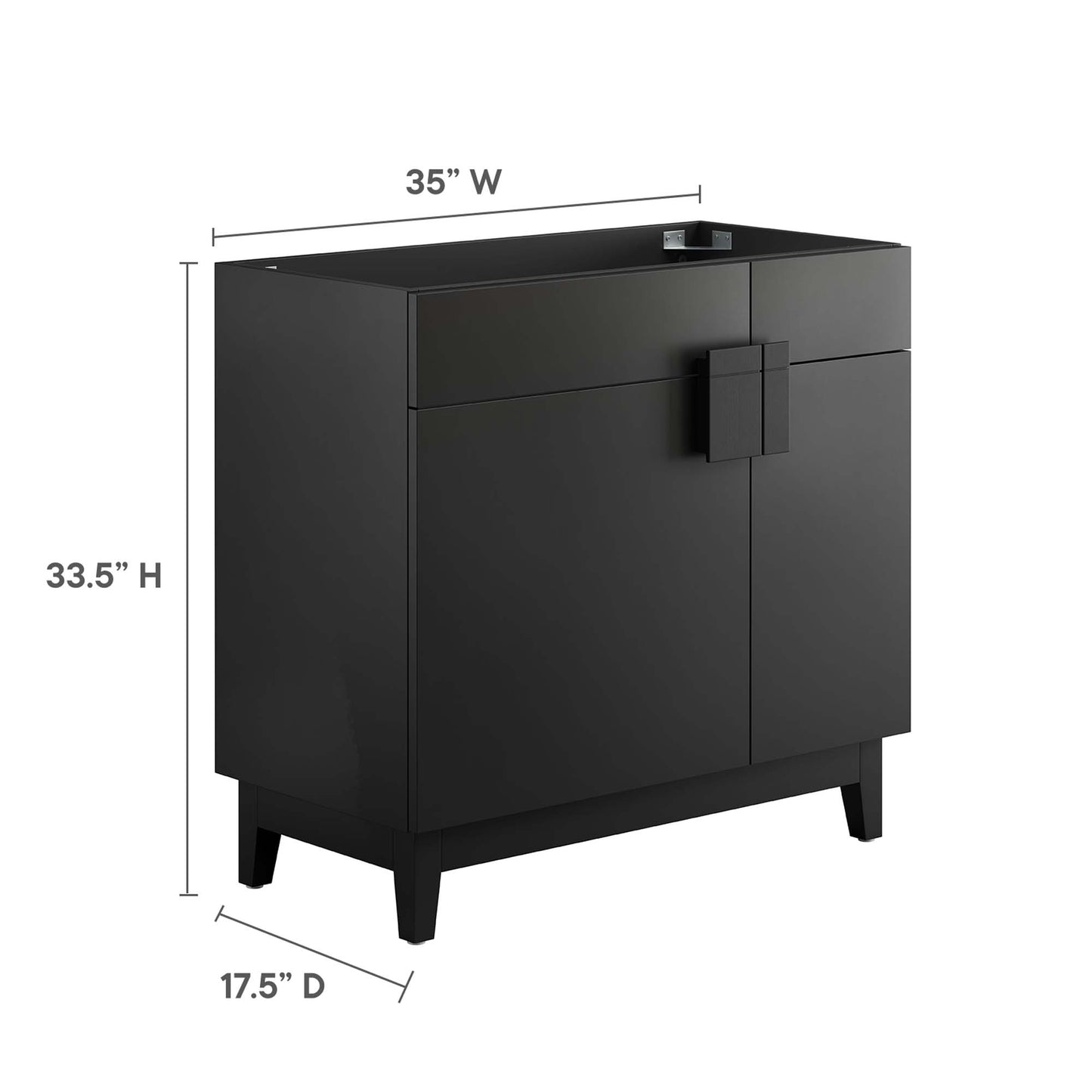 Modway, Miles 36” Bathroom Vanity Cabinet (Sink Basin Not Included)