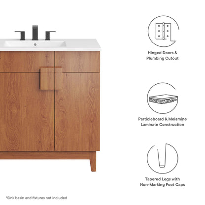 Modway, Miles 36” Bathroom Vanity Cabinet (Sink Basin Not Included)