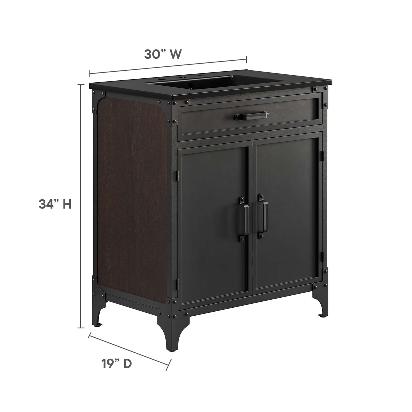 Modway, Steamforge 30" Bathroom Vanity