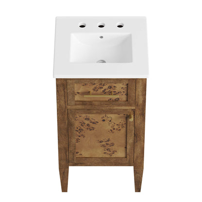 Modway, Elysian 18" Wood Bathroom Vanity