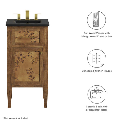 Modway, Elysian 18" Wood Bathroom Vanity