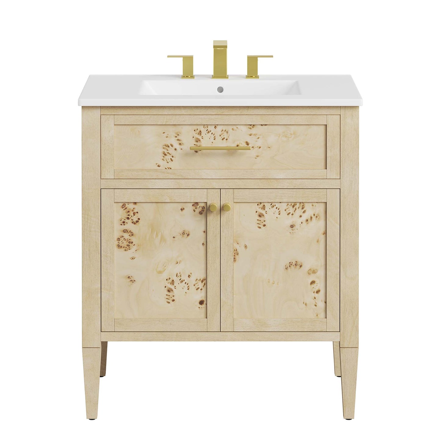 Modway, Elysian 30" Wood Bathroom Vanity