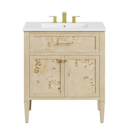 Modway, Elysian 30" Wood Bathroom Vanity