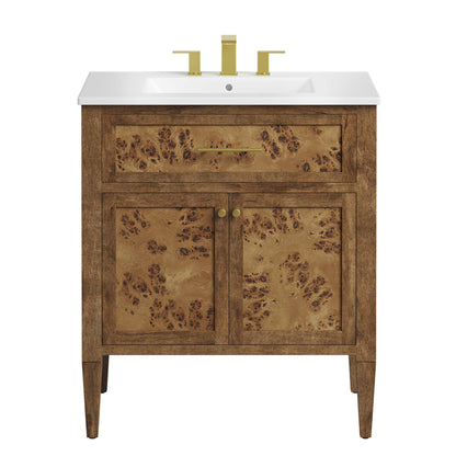 Modway, Elysian 30" Wood Bathroom Vanity