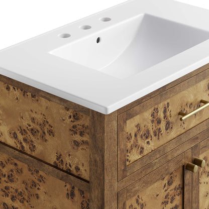 Modway, Elysian 30" Wood Bathroom Vanity
