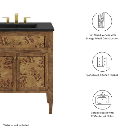 Modway, Elysian 30" Wood Bathroom Vanity