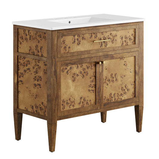 Modway, Elysian 36" Wood Bathroom Vanity