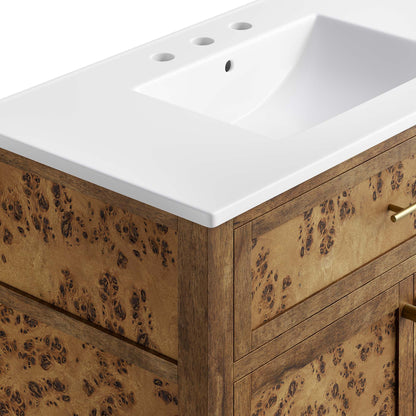 Modway, Elysian 36" Wood Bathroom Vanity