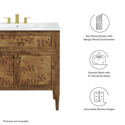 Modway, Elysian 36" Wood Bathroom Vanity