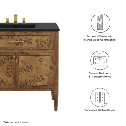 Modway, Elysian 36" Wood Bathroom Vanity