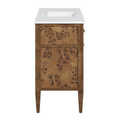 Modway, Elysian 48" Wood Single Sink Bathroom Vanity