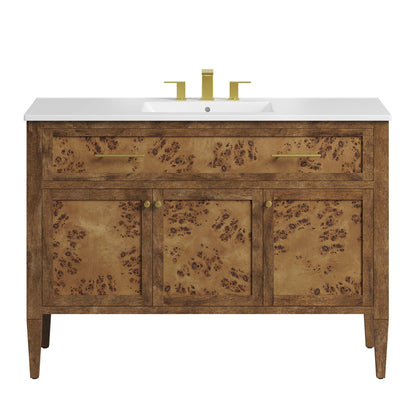 Modway, Elysian 48" Wood Single Sink Bathroom Vanity