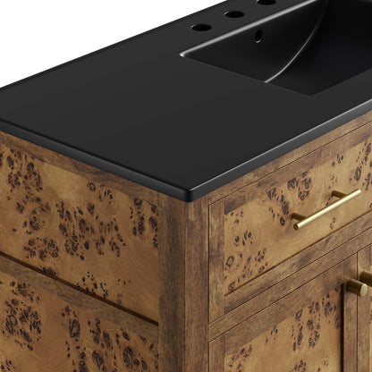 Modway, Elysian 48" Wood Single Sink Bathroom Vanity