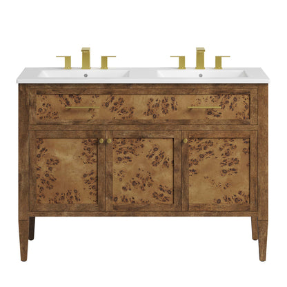 Modway, Elysian 48" Wood Double Sink Bathroom Vanity