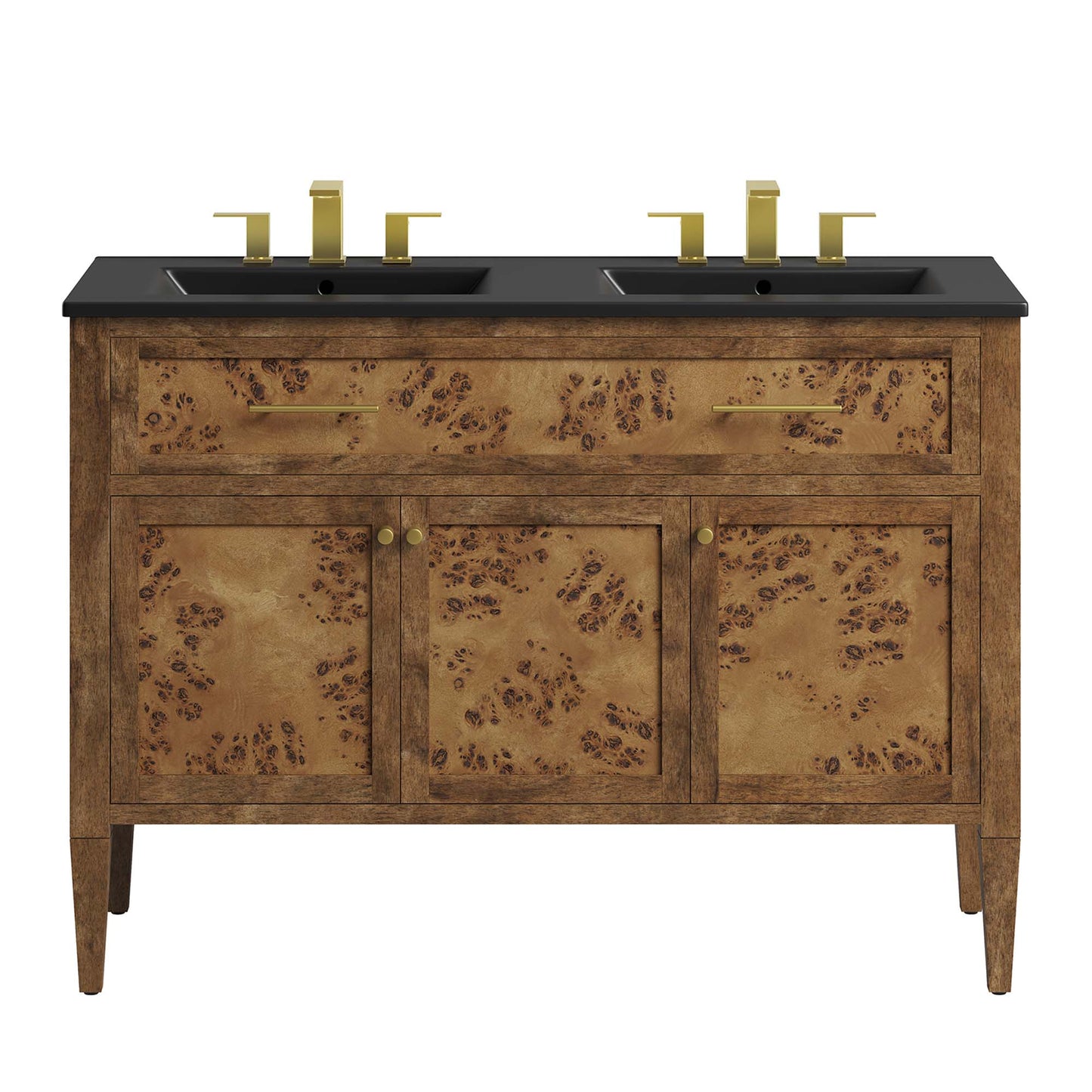 Modway, Elysian 48" Wood Double Sink Bathroom Vanity