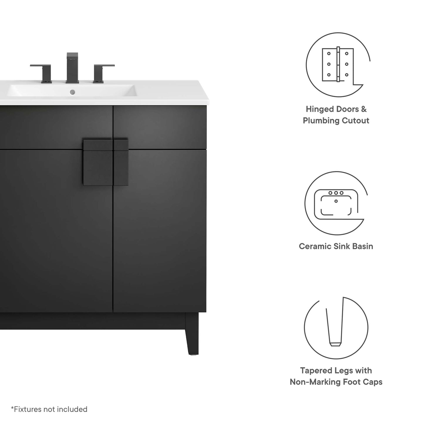 Modway, Miles 36” Bathroom Vanity