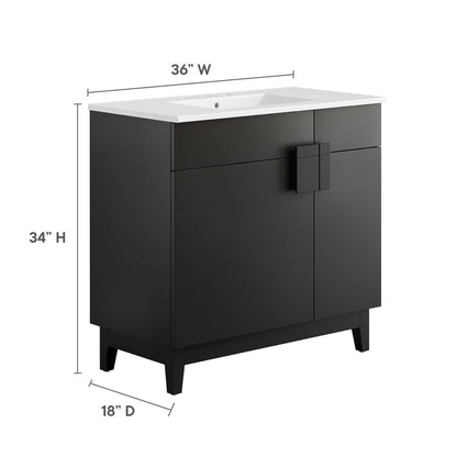 Modway, Miles 36” Bathroom Vanity