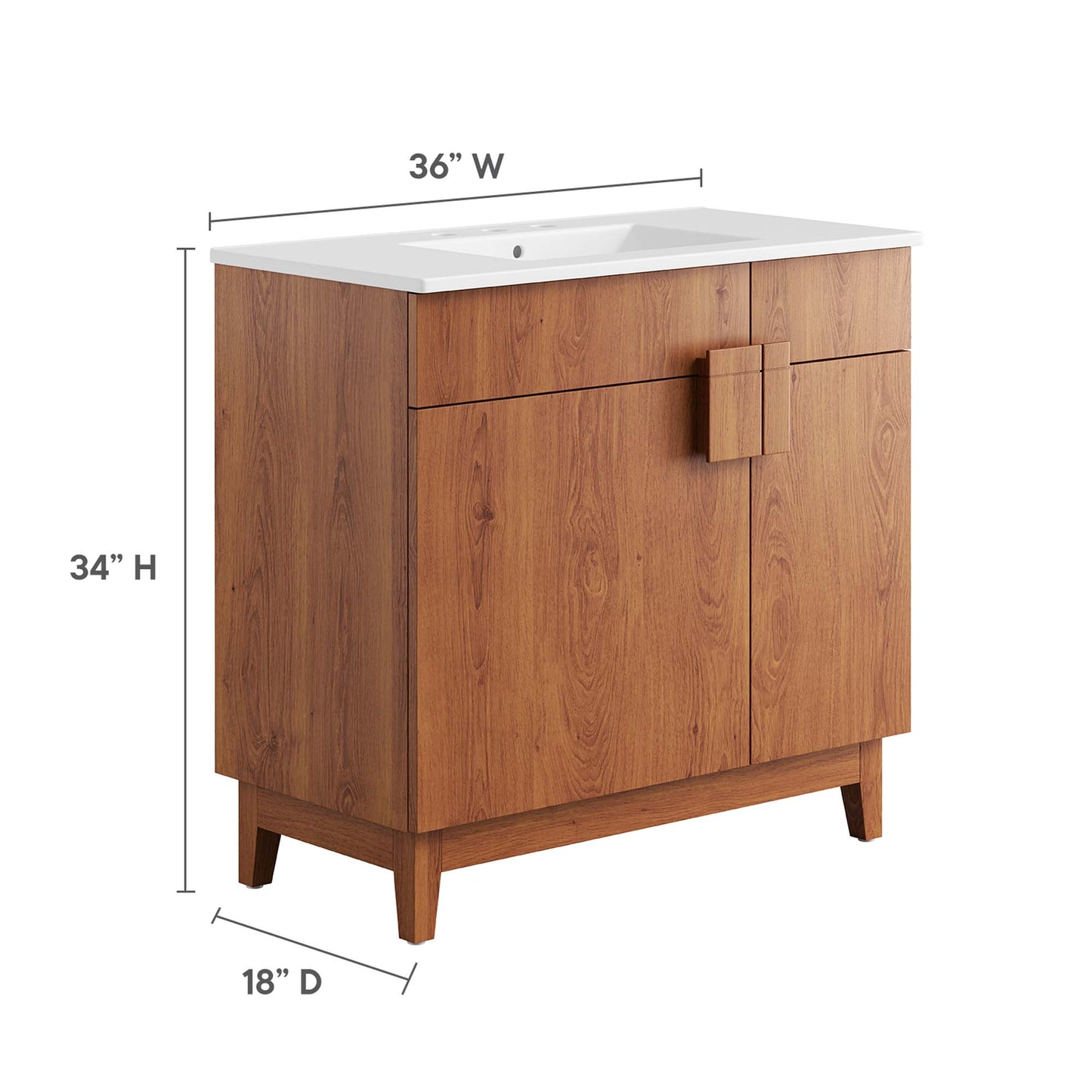 Modway, Miles 36” Bathroom Vanity