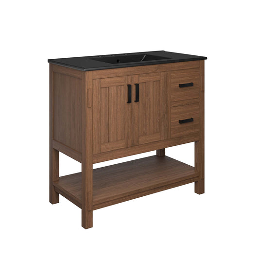 Modway, Ashlyn 36” Wood Bathroom Vanity