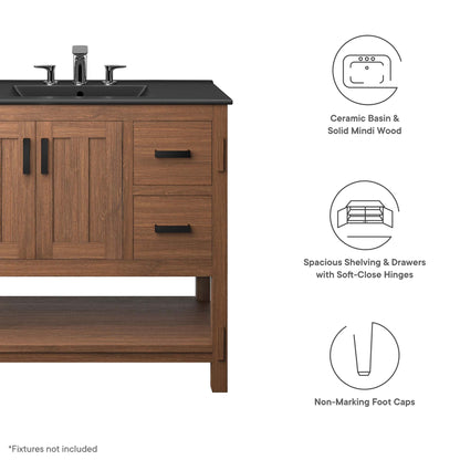 Modway, Ashlyn 36” Wood Bathroom Vanity