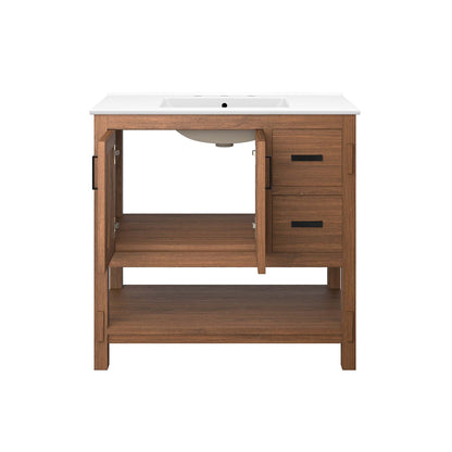 Modway, Ashlyn 36” Wood Bathroom Vanity