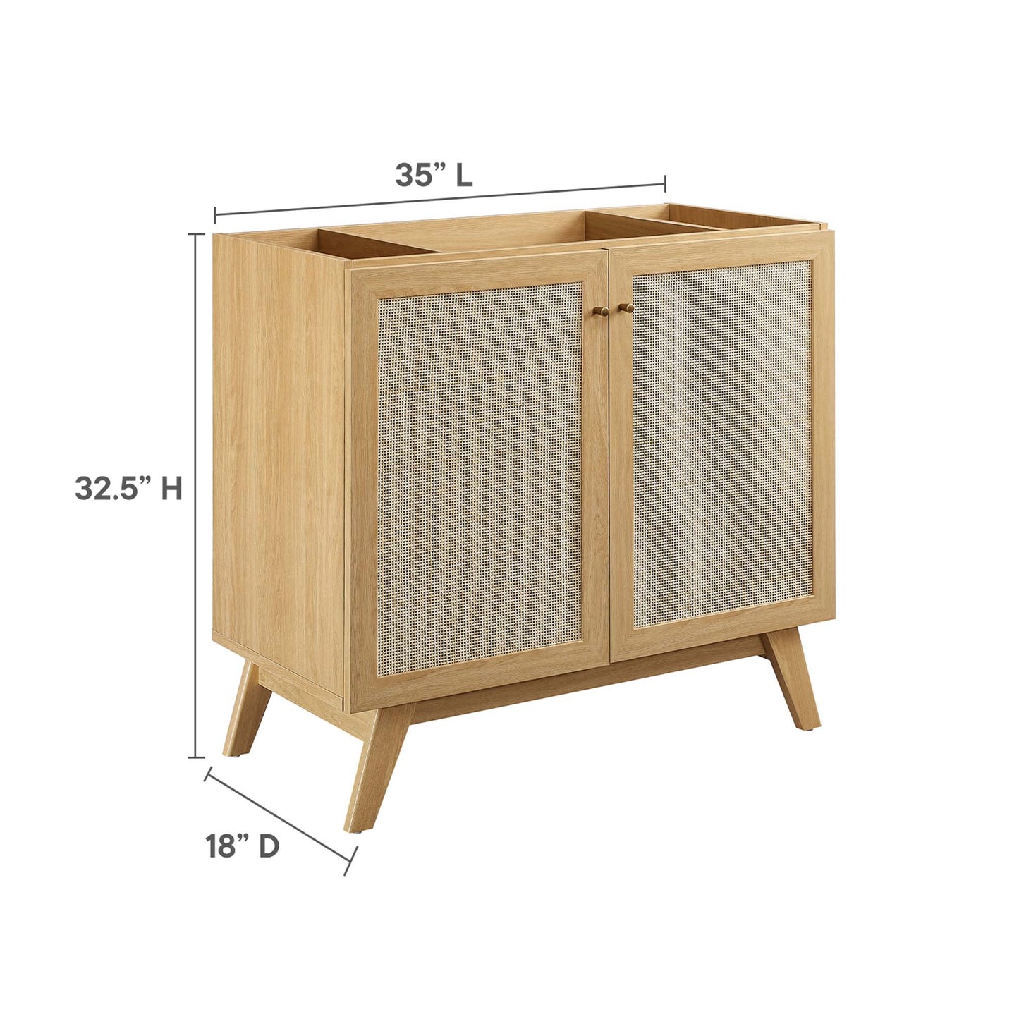 Modway, Soma 36” Bathroom Vanity Cabinet (Sink Basin Not Included)