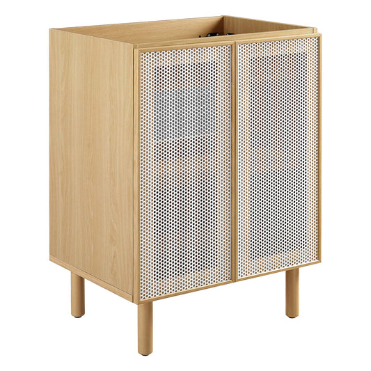 Modway, Calla 24" Perforated Metal Bathroom Vanity Cabinet (Sink Basin Not Included)