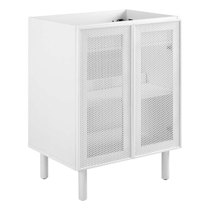 Modway, Calla 24" Perforated Metal Bathroom Vanity Cabinet (Sink Basin Not Included)
