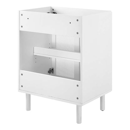 Modway, Calla 24" Perforated Metal Bathroom Vanity Cabinet (Sink Basin Not Included)