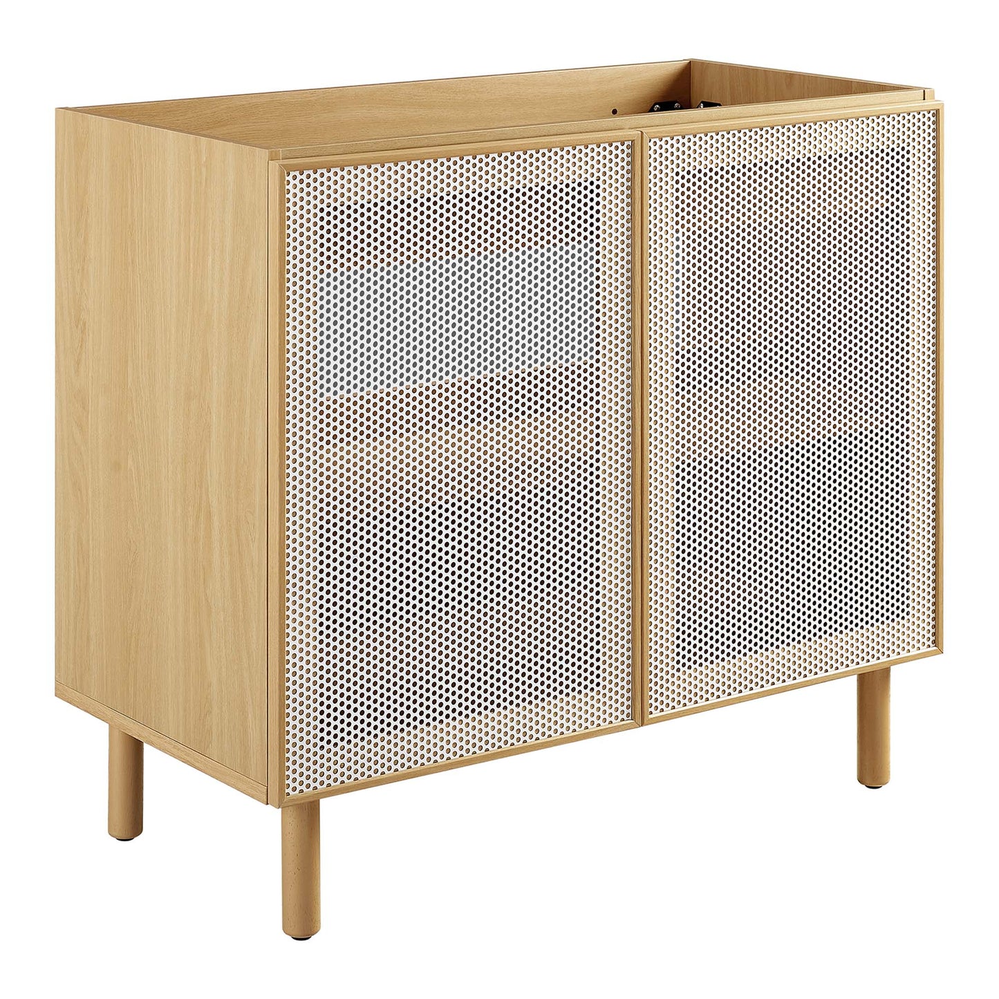 Modway, Calla 36" Perforated Metal Bathroom Vanity Cabinet (Sink Basin Not Included)