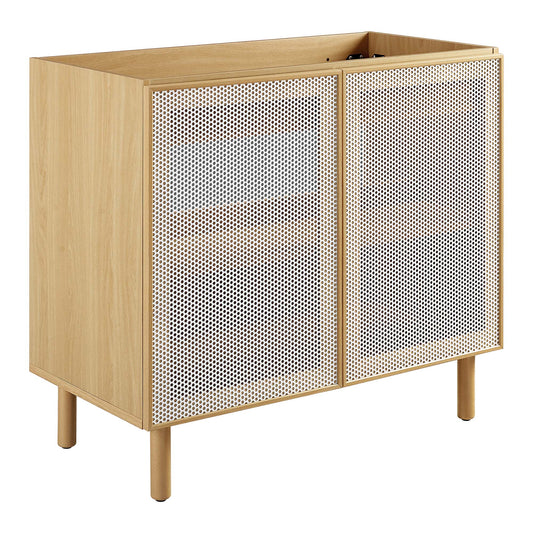 Modway, Calla 36" Perforated Metal Bathroom Vanity Cabinet (Sink Basin Not Included)