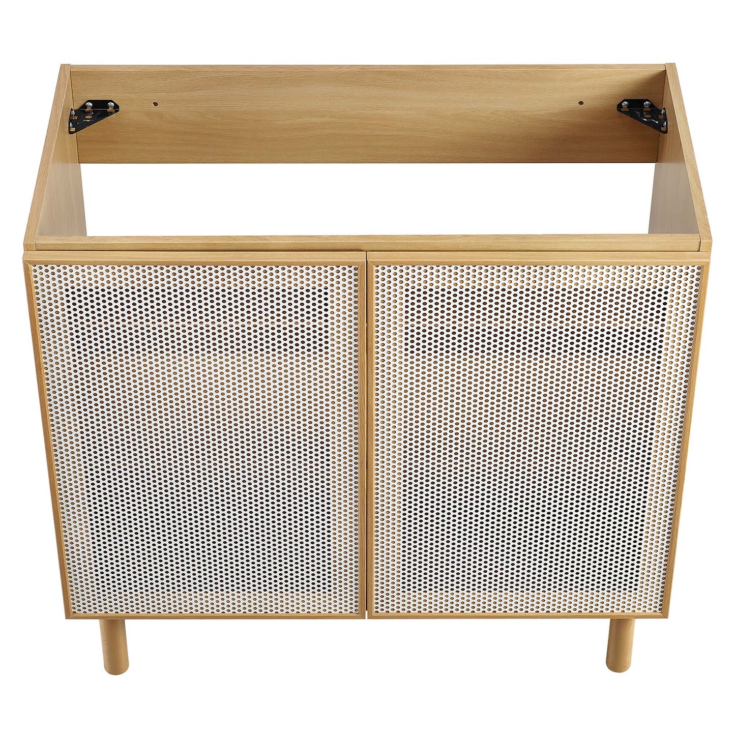 Modway, Calla 36" Perforated Metal Bathroom Vanity Cabinet (Sink Basin Not Included)