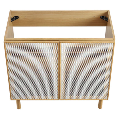 Modway, Calla 36" Perforated Metal Bathroom Vanity Cabinet (Sink Basin Not Included)
