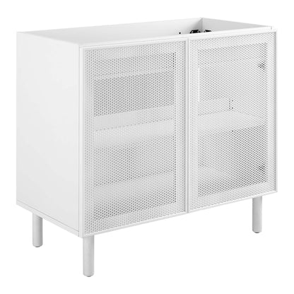 Modway, Calla 36" Perforated Metal Bathroom Vanity Cabinet (Sink Basin Not Included)