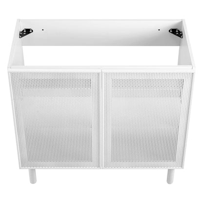 Modway, Calla 36" Perforated Metal Bathroom Vanity Cabinet (Sink Basin Not Included)