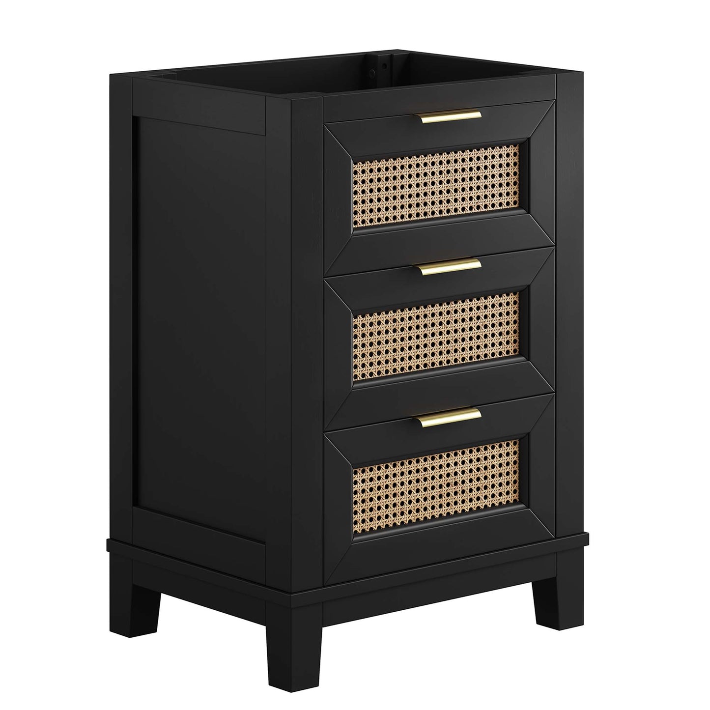Modway, Dixie 24” Solid Wood Bathroom Vanity Cabinet (Sink Basin Not Included)