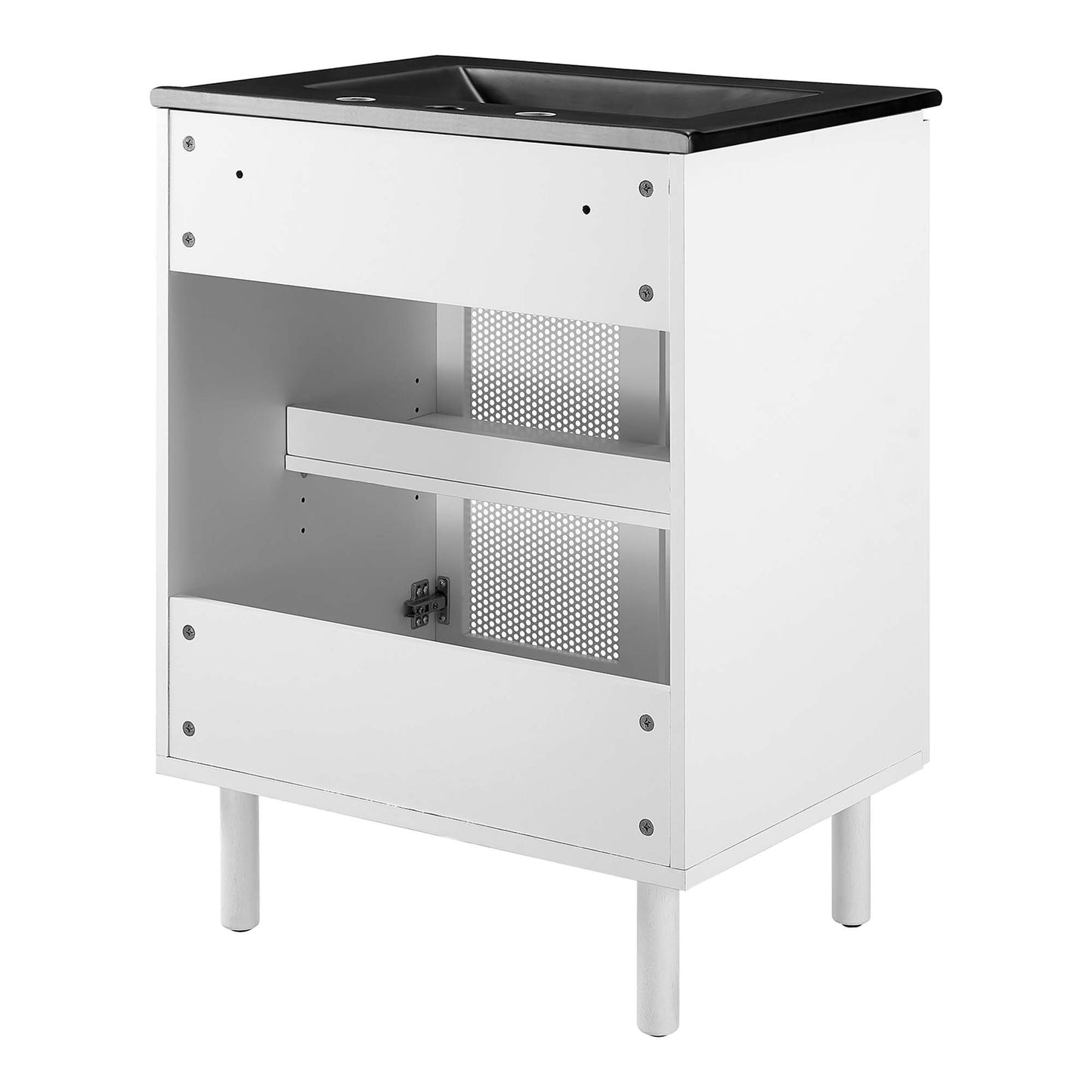 Modway, Calla 24" Perforated Metal Bathroom Vanity