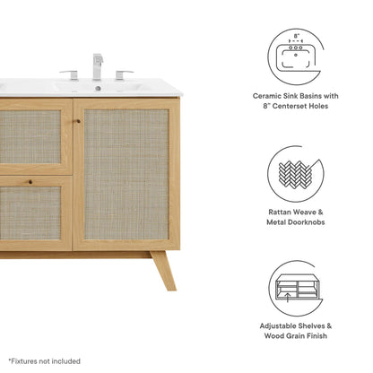 Modway, Soma 48” Double Sink Bathroom Vanity