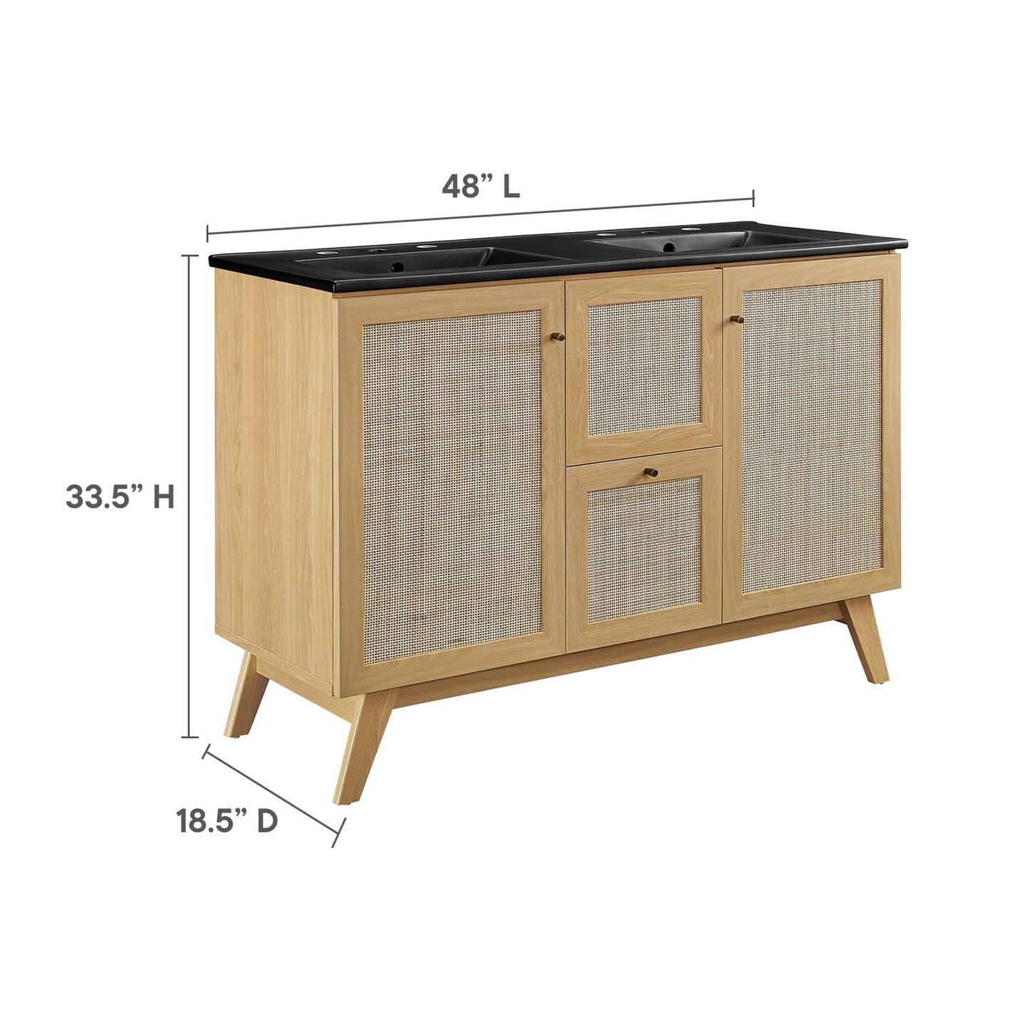 Modway, Soma 48” Double Sink Bathroom Vanity