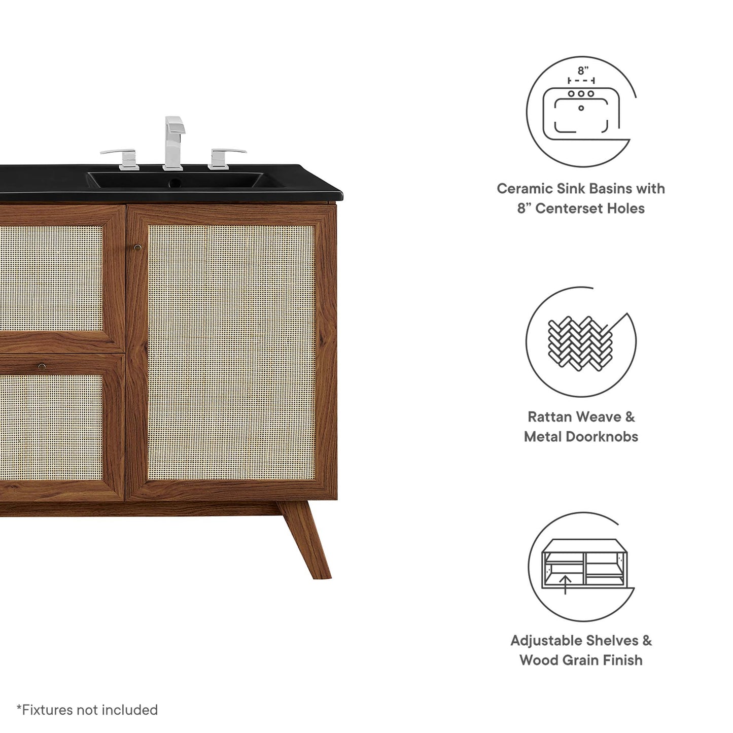 Modway, Soma 48” Double Sink Bathroom Vanity