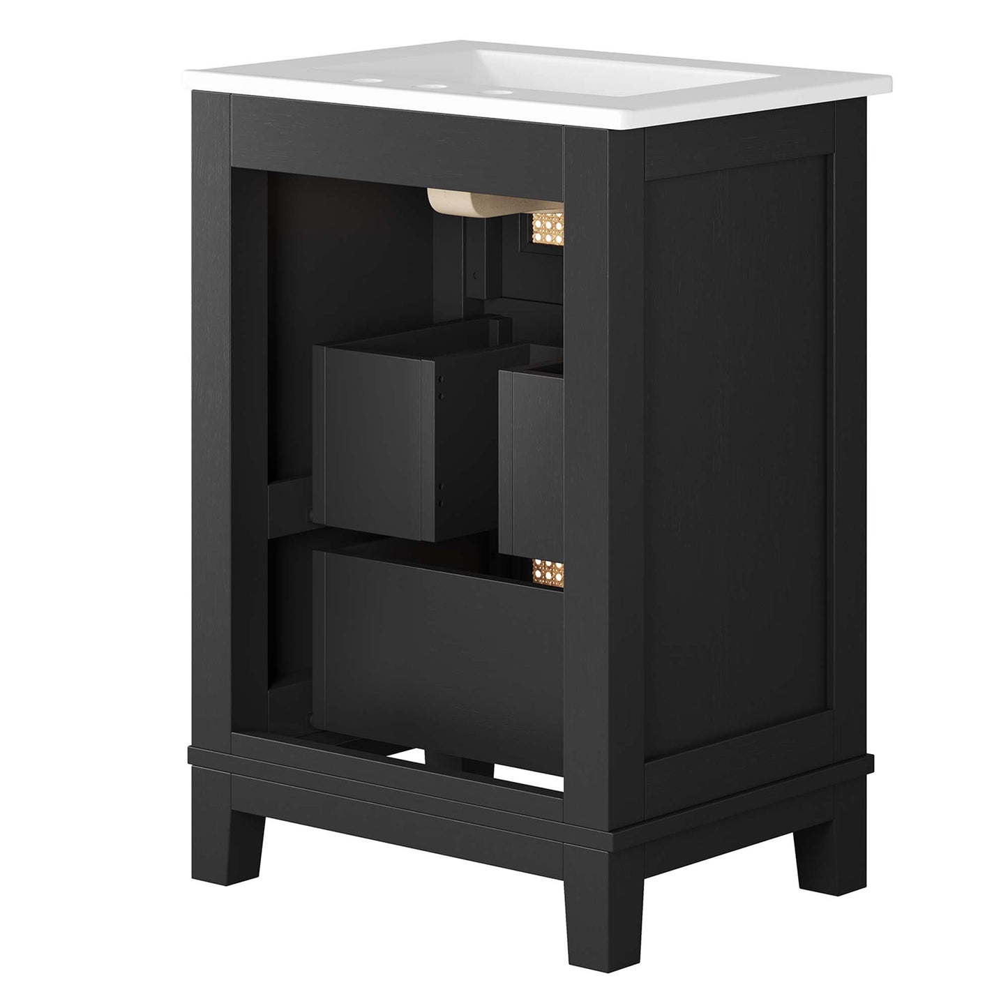 Modway, Dixie 24" Solid Wood Bathroom Vanity