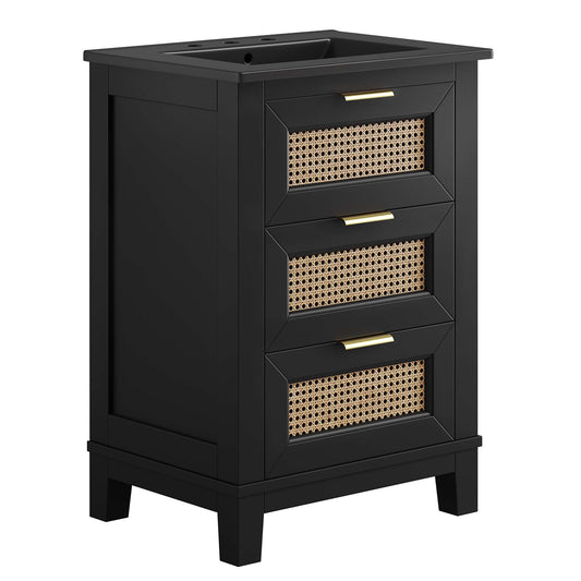 Modway, Dixie 24” Solid Wood Bathroom Vanity Cabinet